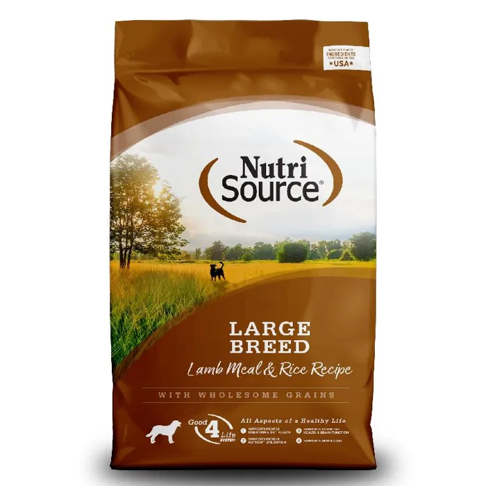 Nutrisource Large Breed Lamb & Rice 26 Lb