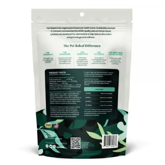 Pet Releaf Hip & Joint PB/Banana Chews LG 7.5oz