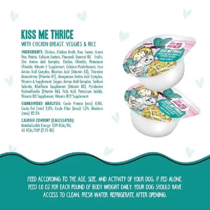 Weruva Dog BFF Fun Size Cup Kiss Me Thrice 2.75oz