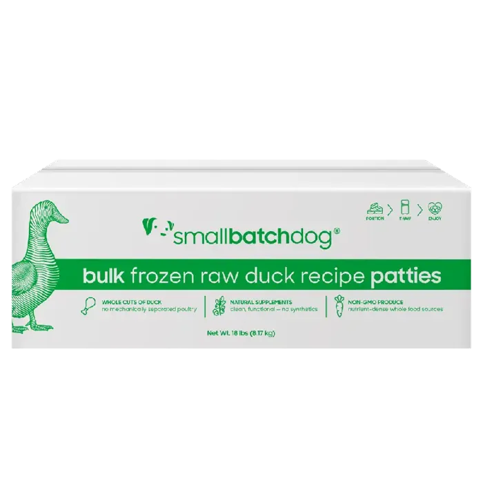 Smallbatch Dog Patties Duck Frzn 18#