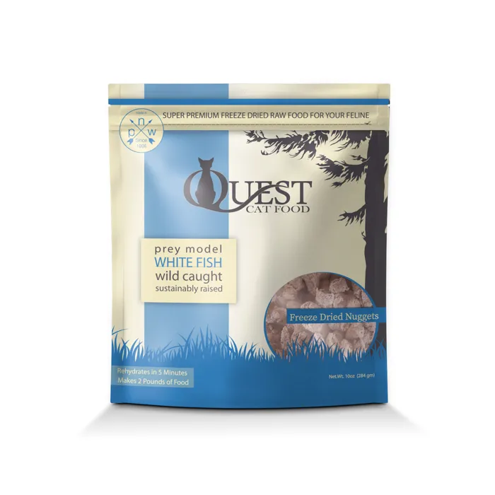 Steve's Cat Quest Nuggets Whitefish FD 10oz