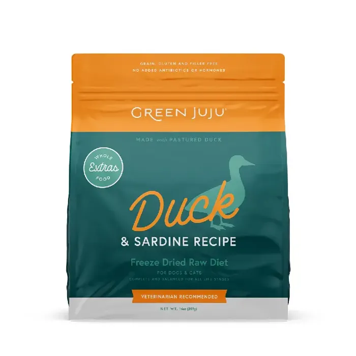 Green Juju FD Extras Duck + Sardine 14oz