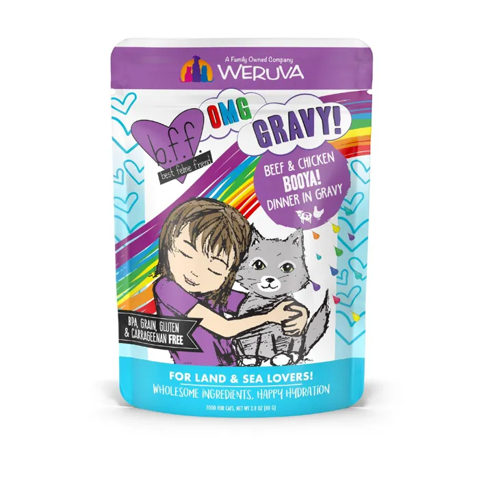 Weruva Cat OMG Pch Booya Bf Ckn 2.8-oz