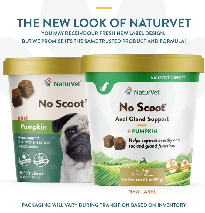 Naturvet No Scoot Plus Pumpkin Soft Chew 60 Ct