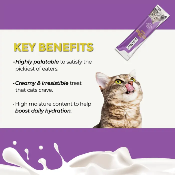Fussie Cat Goat Milk Puree Tuna w/Ckn 4pk