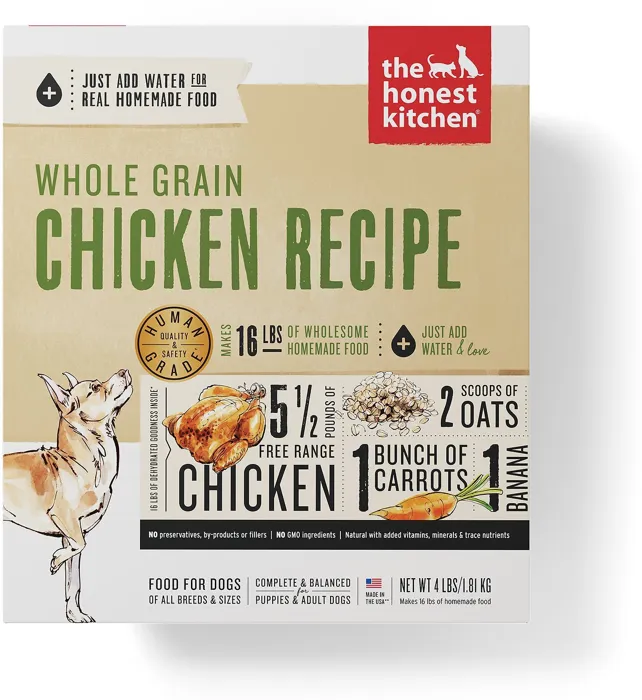 Whole Grain Chkn Recipe Dehydrated Dog Food 4-lb