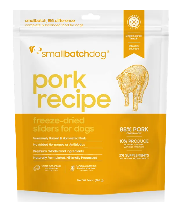 Smallbatch Dog Sliders FD Pork 14oz
