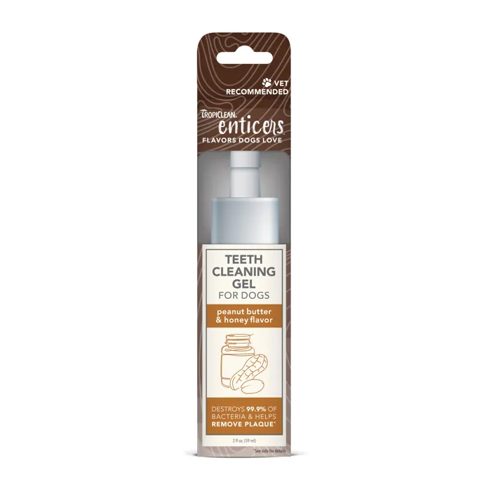 Tropiclean D Enticer Clean Gel P-bttr Honey 2oz