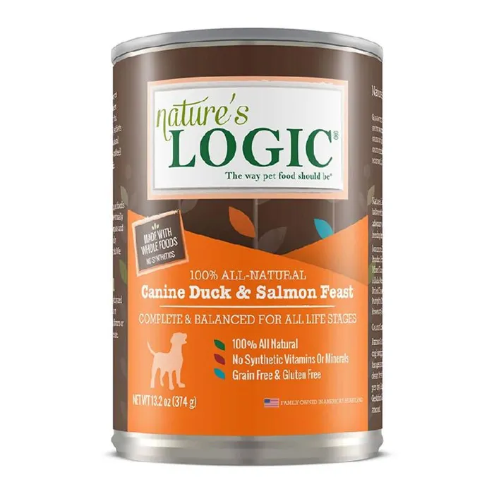 Nature's Logic Dog Gf Duck & Slmn Pate Can 13.2-oz