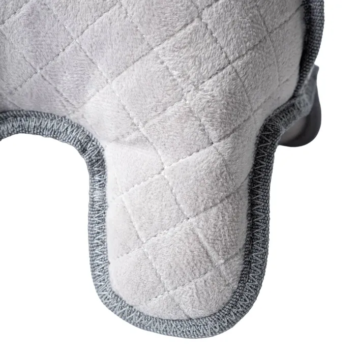 Territory Durable Plush Rhino quilted fabric and stitched trim detail