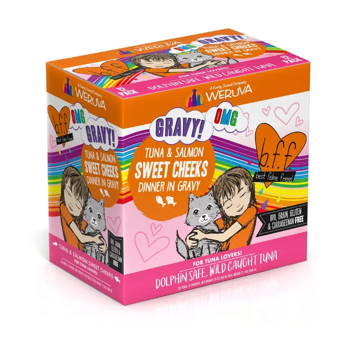 Weruva Cat Pch BFF Tuna/Sal Swt Cheeks 3-oz