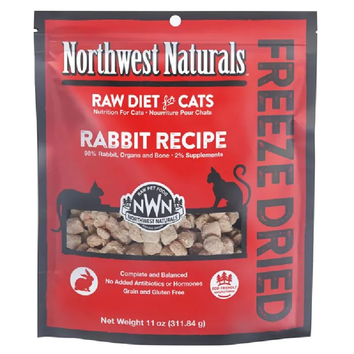Northwest Naturals Raw Fd Cat Rabbit Recipe 11-oz