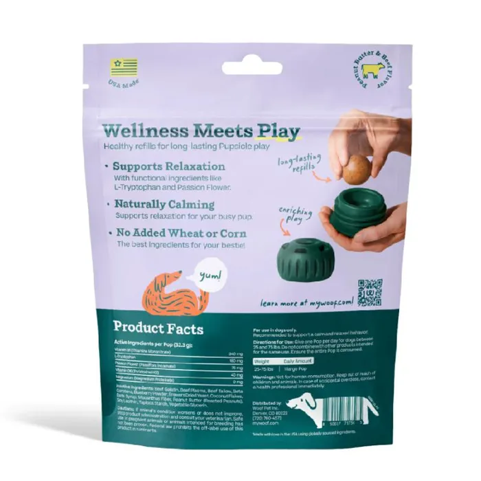 Woof Treat Pops Refill Calming LG