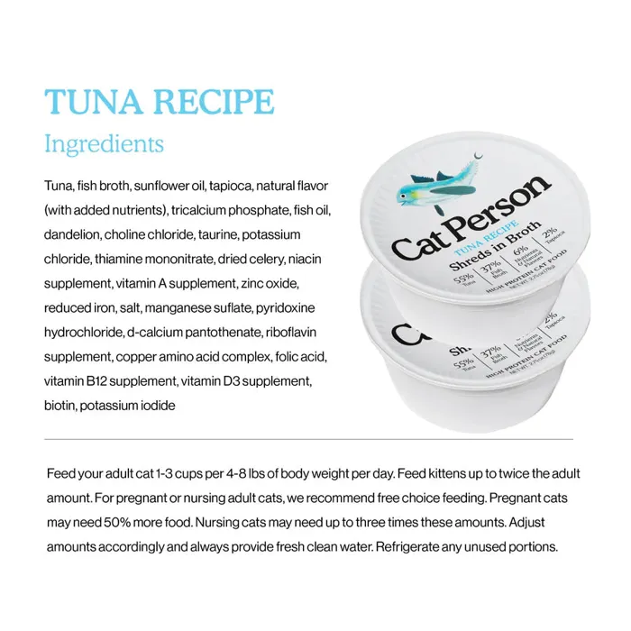 Weruva Cat Person Tuna Cup Shreds 2.75oz