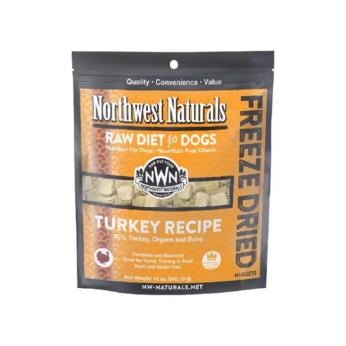Northwest Naturals Raw Dog Fd Turkey 12-oz