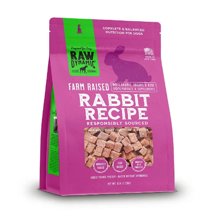 Raw Dynamic Frozen Canine - Rabbit 6lb