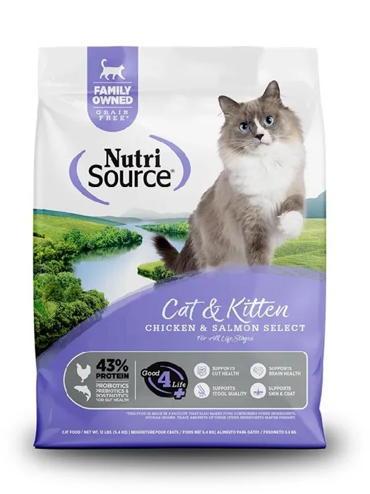 NutriSource Cat Chicken & Salmon GF 4#