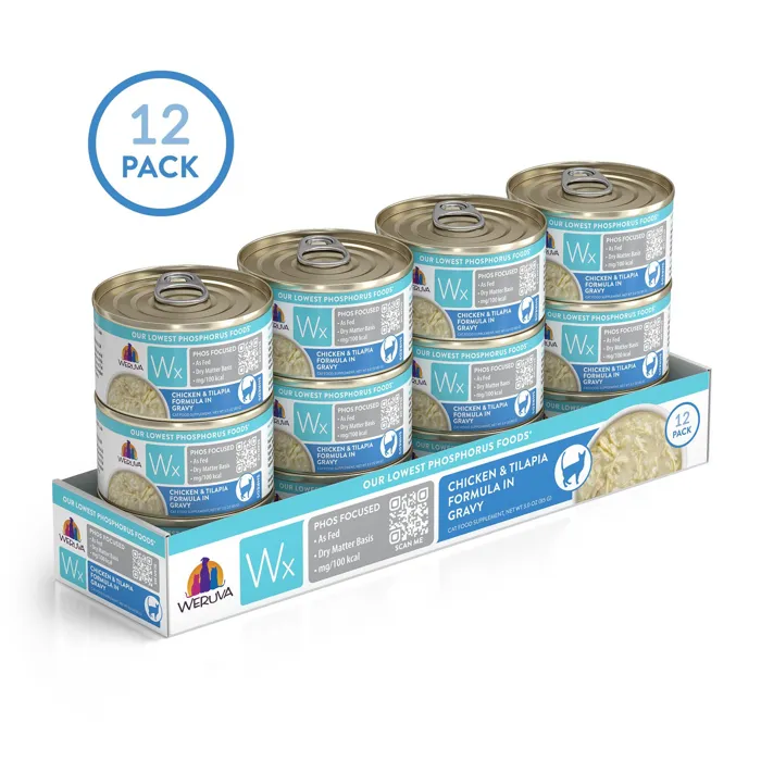 Weruva Cat Wx Phos Focused Chicken & Tilapia in Gravy 3oz