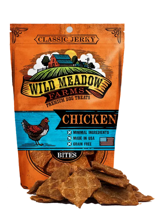 Wild Meadow Farms Chkn Jerky Bites 3.5-oz