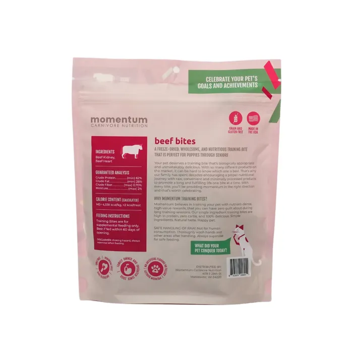 Momentum Treats Training Bites Beef 2.5-oz