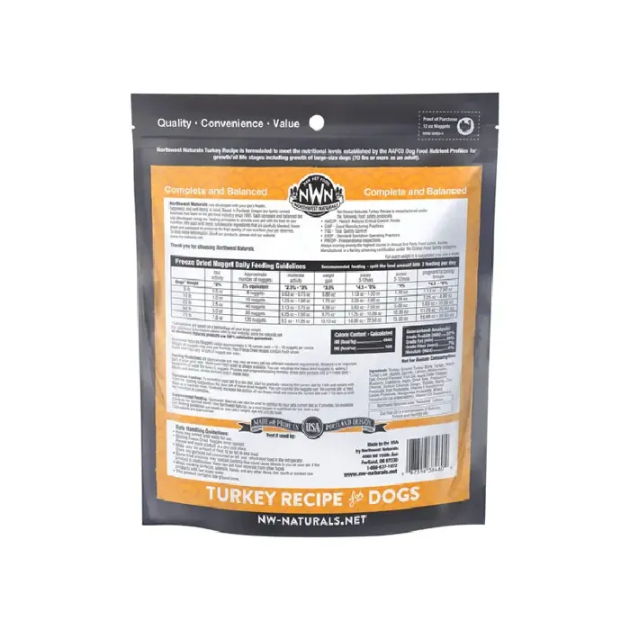Northwest Naturals Raw Dog Fd Turkey 12-oz