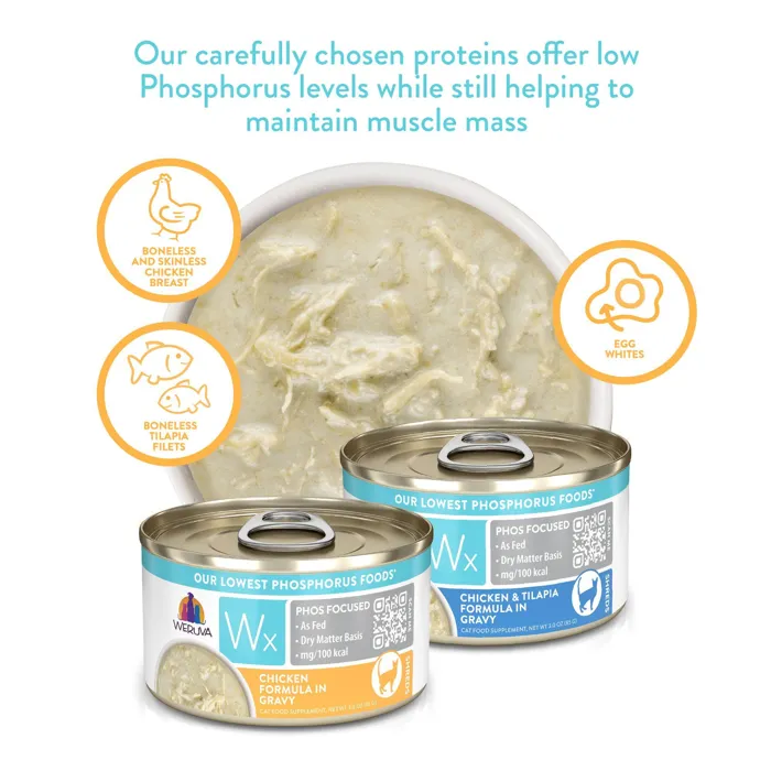 Weruva Cat Wx Phos Focused Chicken in Gravy 3oz