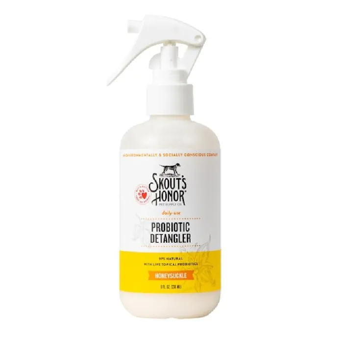 Skout's Honor Dog Probiotic Detangl Honeysckl 8 Oz