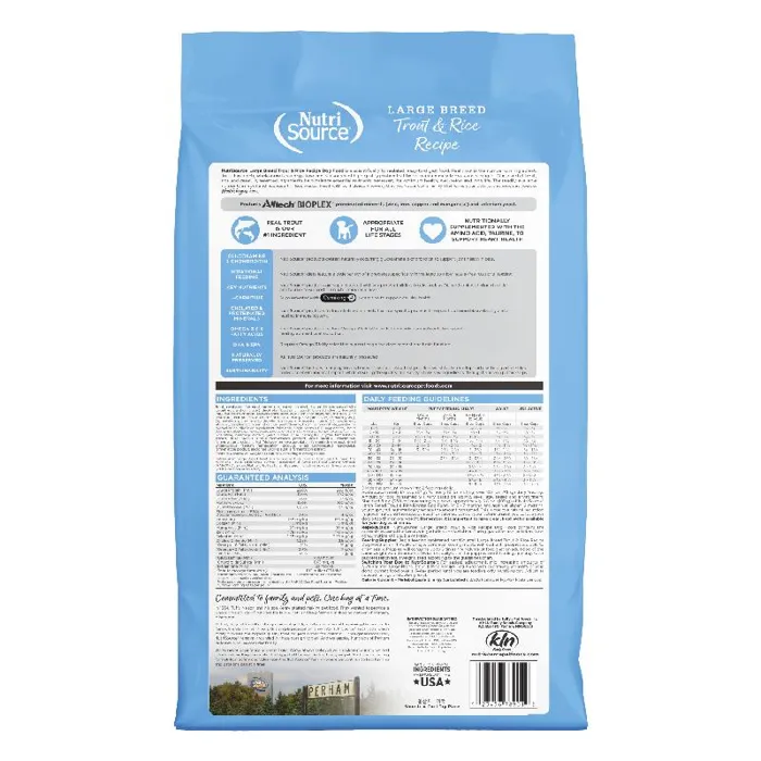 Nutrisource Trout & Rice Lb Dog Food 26-lb
