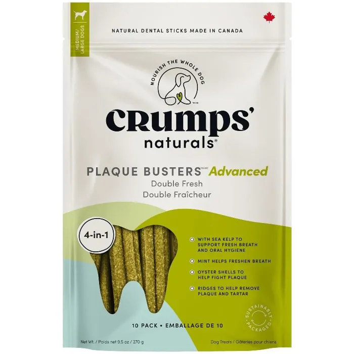 Crumps' Naturals Plaque Busters Advanced Double Fresh 10pk