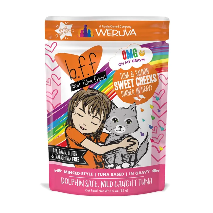 Weruva Cat Pch BFF Tuna/Sal Swt Cheeks 3-oz