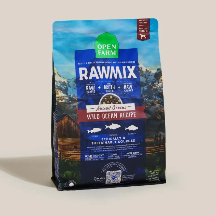 OF Dog RawMix Wild Ocean (Slmn/Whitefish/Rockfish) Anc Grain 3.5#