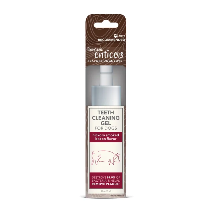 Tropiclean Enticers Dental Gel Bacon 2-oz