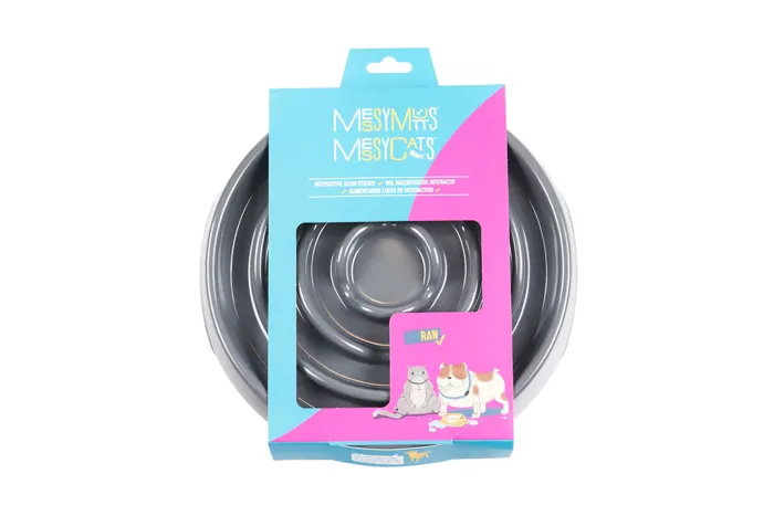 Messy Mutts Slow Feeder Grey 1.75 Cup