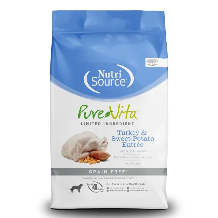 Pure Vita Grain Free Trky And Sweet Potato - 25-lb