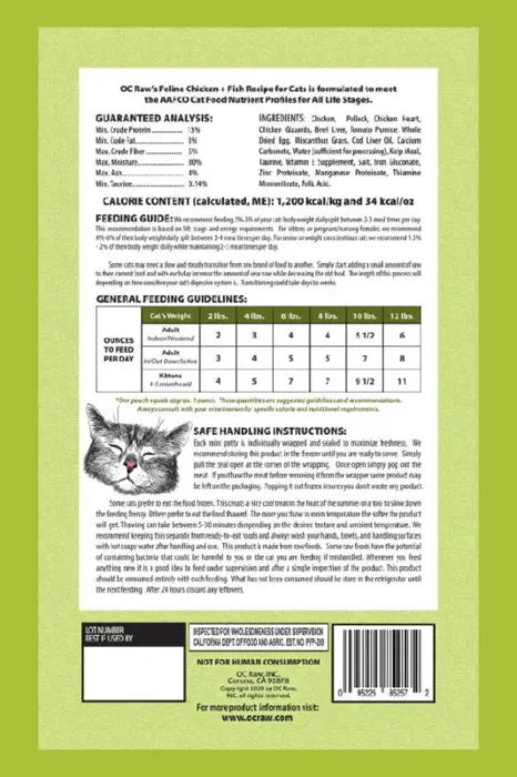 OC Raw Cat Chicken & Fish Recipe  2#