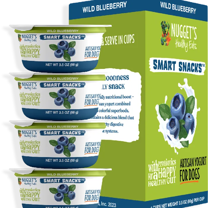 Nugget's Healthy Eats Dog Frozen Yogurt Blueberry 4-pk