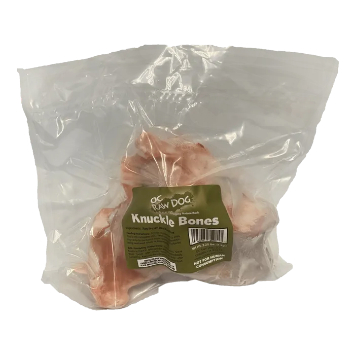 OC Raw Dog Frozen Beef Knuckle Bones 2.5#