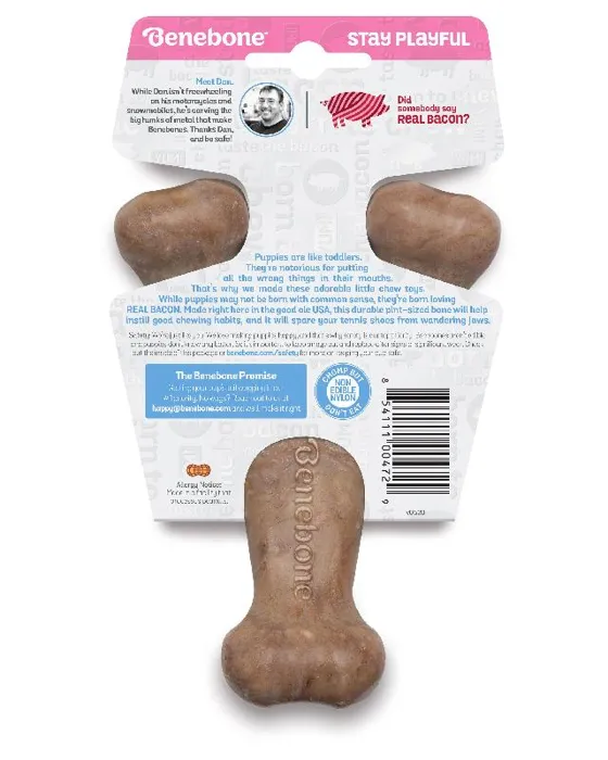 Benebone Puppy Wishbone Bacon SM