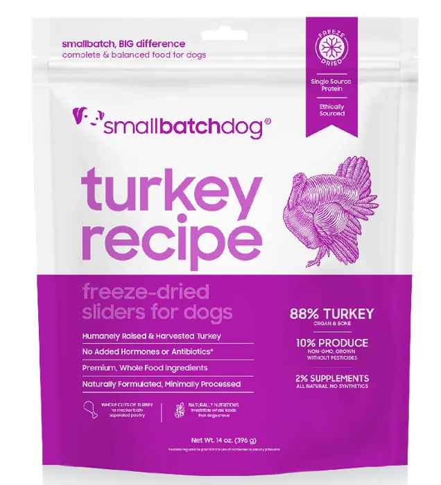Small Batch Dog Sliders FD Trky 14-oz