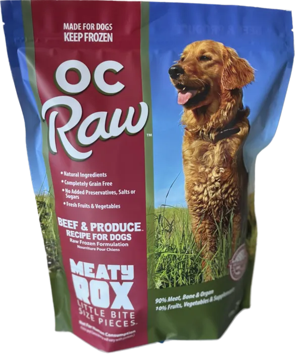OC Raw Frzn Bf & Produce Meaty Rox 3#
