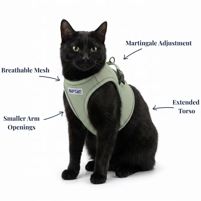 BayCat Coastal Fern Large harness feature view