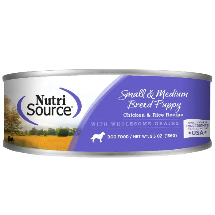 NutriSouce Puppy Can Chicken & Rice SM/MD 5.5-oz