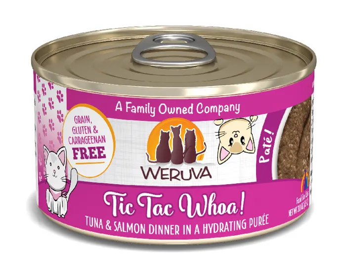 Weruva Cat Pate Tic Tac Whoa - Tuna & Slmn 3-oz