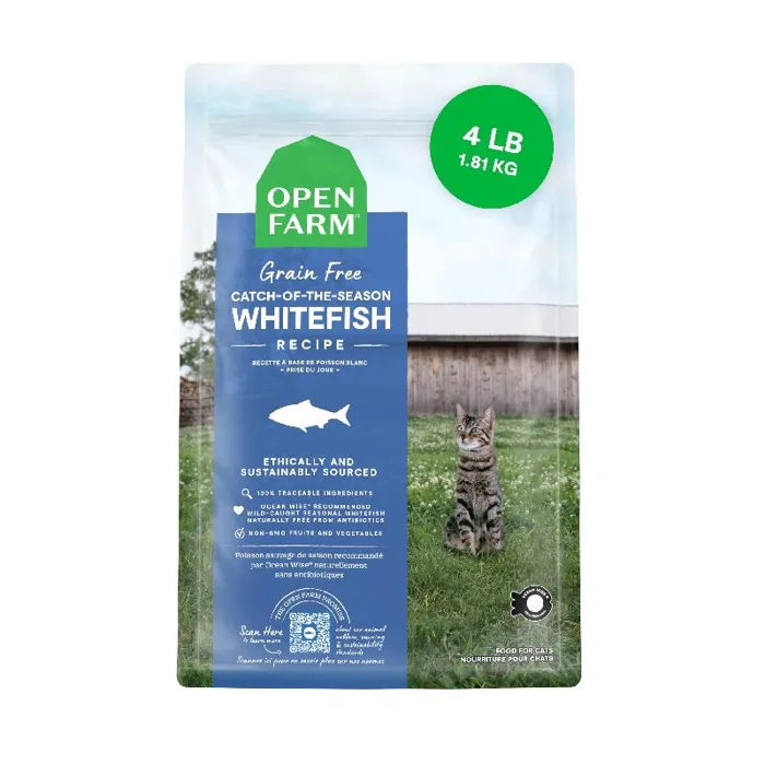 Open Farm Catch-of-the-season Whitefish Recipe Grain-free Dry Cat Food, 2-lb