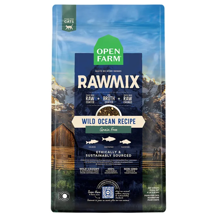 Open Farm Dog RawMix Wild Ocean (Slmn/Whitefish/Rockfish) GF 3.5#