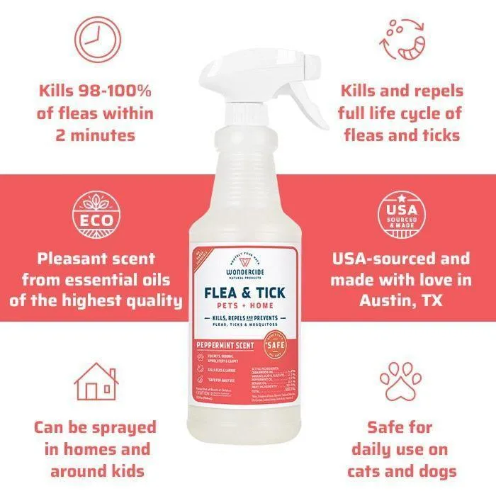 Wondercide Flea Tick Spray Peppermint 16-oz