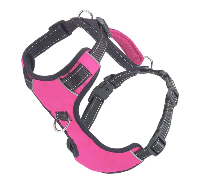 Bay Dog Chesapeake Harness Pink Medium three-quarter view