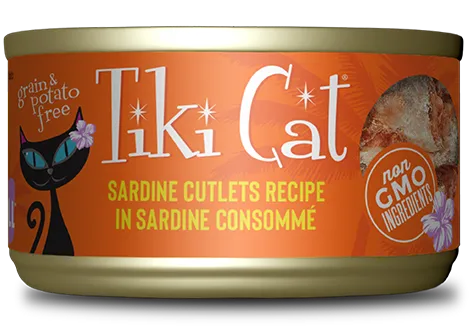 Tiki Tahitian Grill Sardine Cutlet Can/Cat 2.8oz
