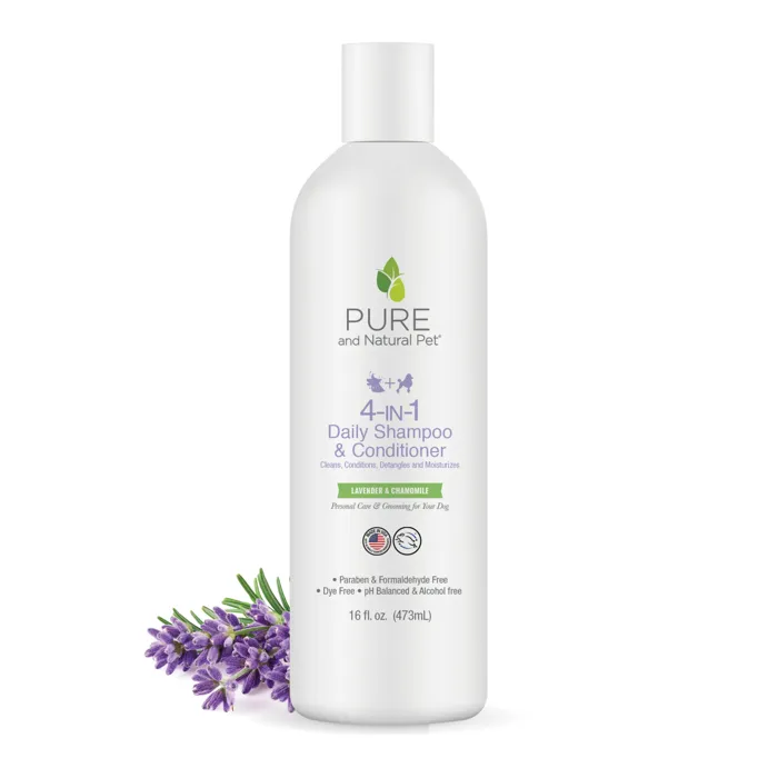 Pure & Natural Dog Shampoo 4-in-1 Daily 16oz