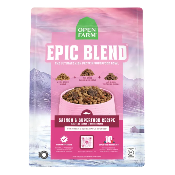 Open Farm Dog Dry Epic Blend Salmon Superfood 18#